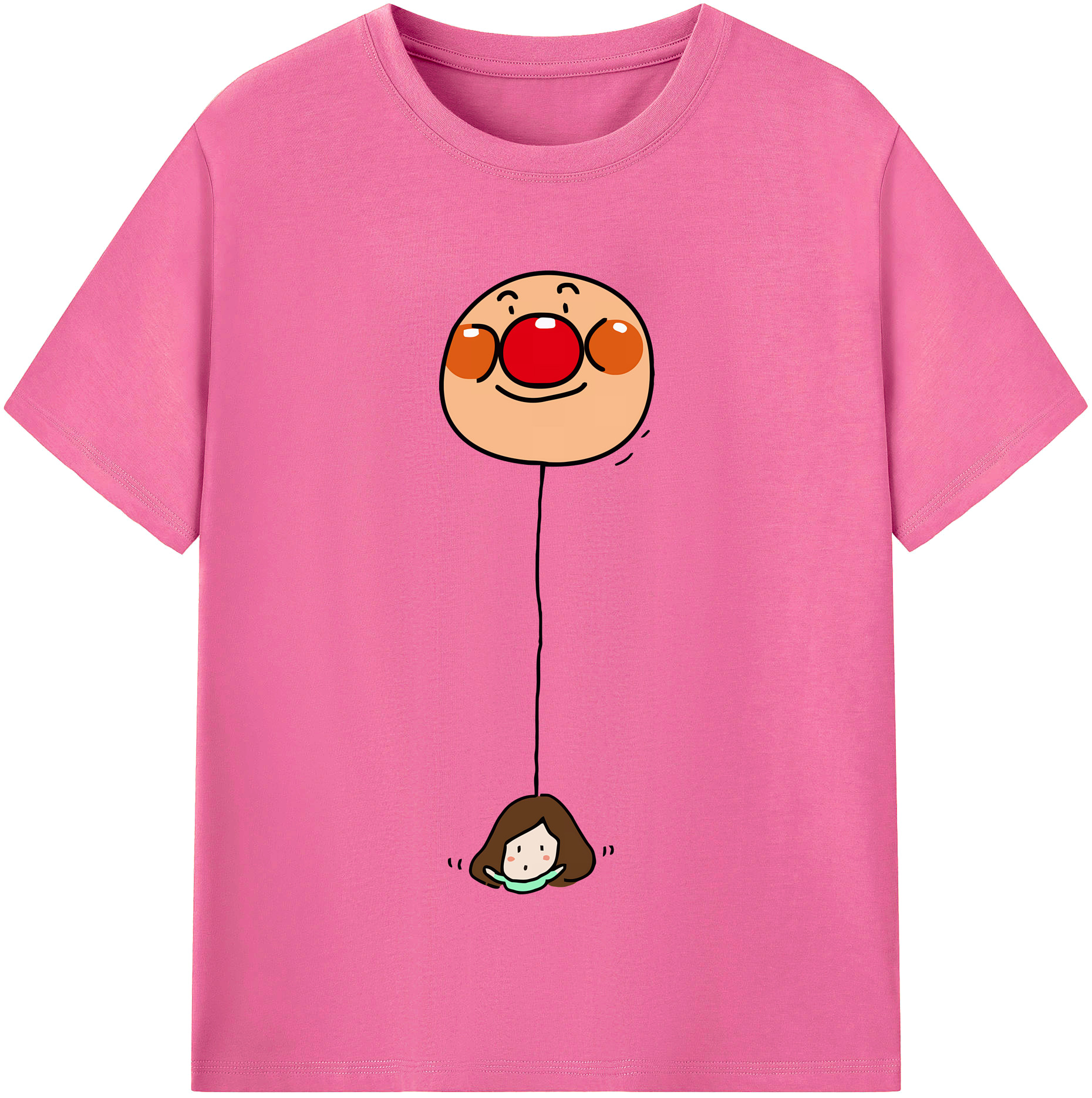 （画像用） アンパンマン Anpanman レディースカジュアルプリントTシャツ（綿100％）